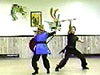 Baton (Monkey) v Three Section Staff (Snake): She Fan Tui Hou Wei Ming Yu from the Southern 5-Family Shaolin